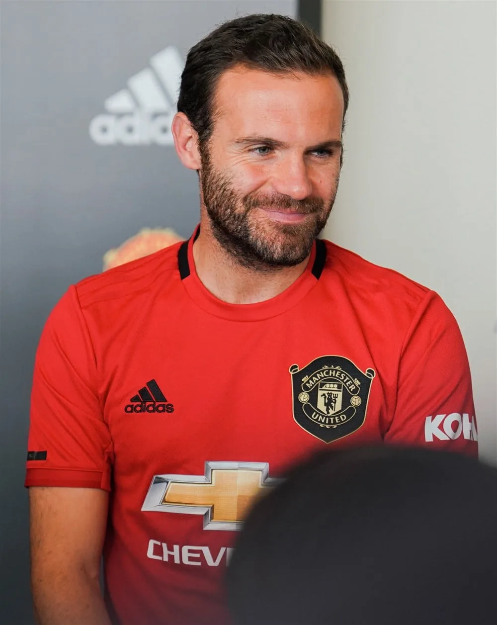 Juan Mata at the adidas Manchester United event