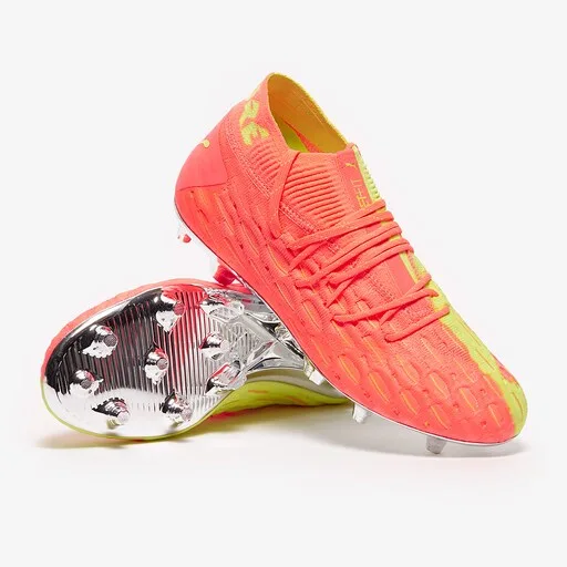 Puma Future 5.1 Netfit FG/AG - Energy Peach/Fizzy Yellow