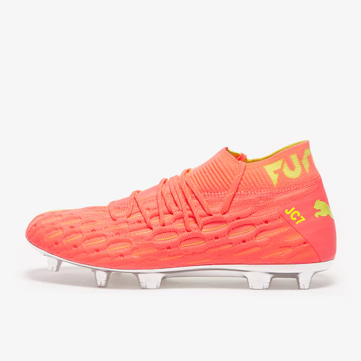Puma Future 5.1 Netfit FG/AG - Energy Peach/Fizzy Yellow - Image 8