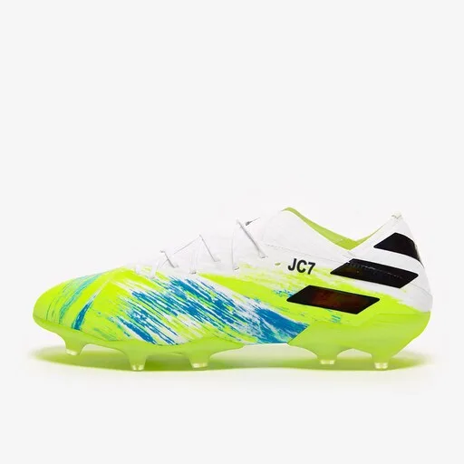 adidas Nemeziz 19.1 FG - White/Core Black/Signal Green - Image 8