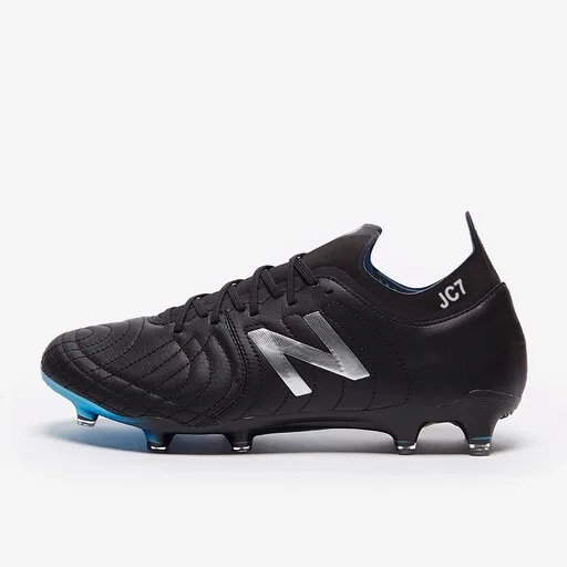 New Balance Tekela V2 Pro Leather FG - Black/Vision Blue - Image 8